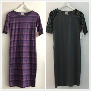 NEW Bundle of‎ 2 Lularoe Julia Short Sleeve Dress